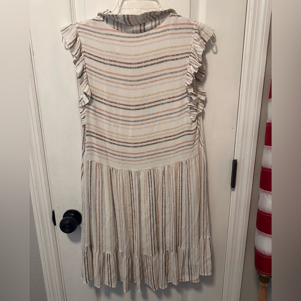 Karlie Multicolor Striped Ruffle Blouse - Picture 4 of 5
